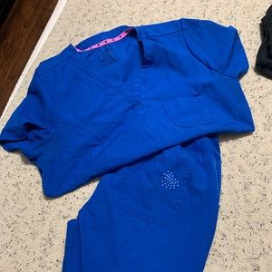 Royal blue scrubs
